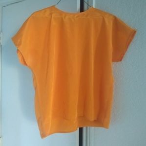 Short Sleeve Tangerine Top